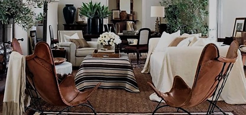 Upholstery design of a living room