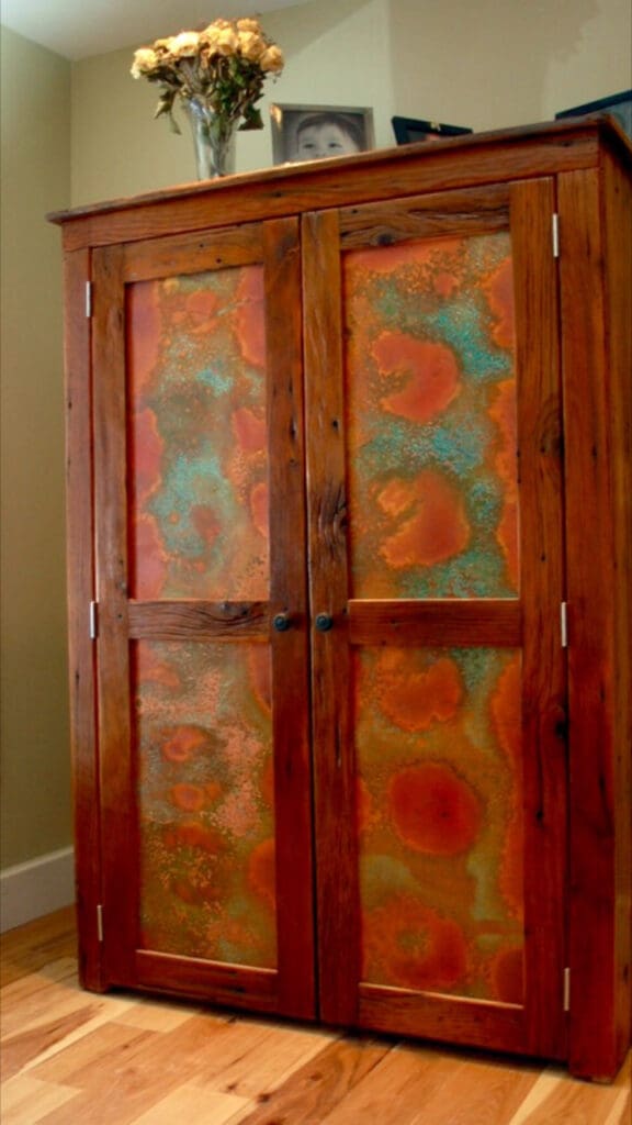 Armoire-with-copper-doors